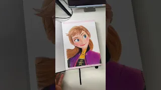 ASMR Drawing Ana from Frozen 2