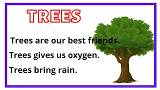 10 lines on Trees🌳 in English | essay on trees