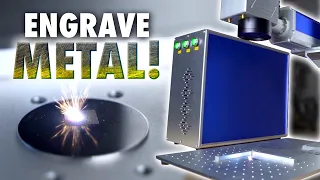 This Laser Can Engrave METAL!  -  OMTech 20W Fiber Laser Review