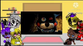 Fnaf 1 + puppet react to interview with bonnie again