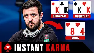 TOP 5: SLOWPLAYING GONE WRONG ♠️ PokerStars