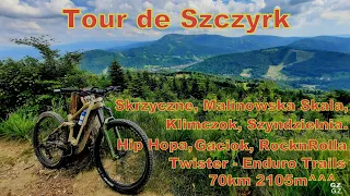 E-MTB Tour de Szczyrk  70km/2105m^^^ Skrzyczne Malinowska Skała Klimczok Szyndzielnia Enduro Trails