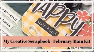 My Creative Scrapbook February Main Kit | Sketch