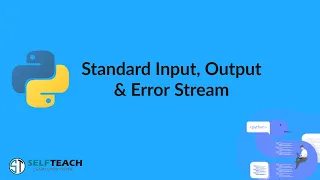 Standard input,output and error stream | Python class 12 | Chapter 4 #4.10