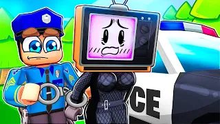 TV WOMAN Got ARRESTED in Roblox!