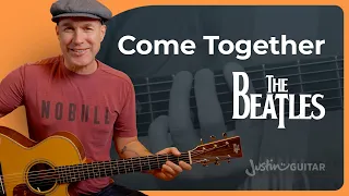 Come Together | Easy Drop D Tuning Guitar Lesson