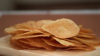 Don't Fry ! Crispy Potato Chips ( Non fried , without oil ) | Snack potatoes