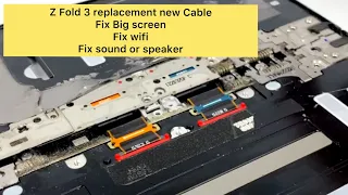 Z fold 3 fix on big screen change new cable