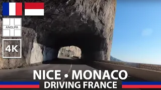 DRIVING in FRANCE 🚙 🇫🇷 🇮🇩 NICE to MONACO - Scenic drive tour [4K]