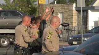 LASD Pursuit With Large Crowd At Termination / South LA 7.29.20