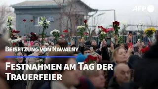 Tausende nehmen trotz Kreml-Warnungen Abschied von Nawalny | AFP