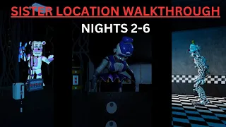 FNAF: Coop - Sister Location [NIGHTS 2 to 6] - Walkthrough - Roblox