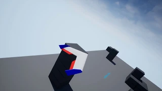 Flying wing control surfaces animation test