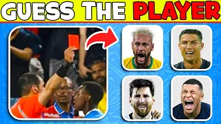 🟥🏆 Guess RED CARD, Trophy, Emoji, Transfer CLUB and Song of Football Player ⚽ Ronaldo, Messi, Mbappe