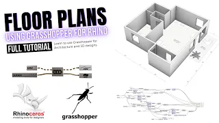 Algorithmic Floor Plans from base curves Rhino & Grasshopper parametric architecture tutorial