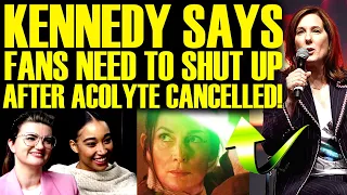 KATHLEEN KENNEDY SAYS FANS NEED TO SHUT UP AFTER ACOLYTE GETS CANCELLED! DISNEY STAR WARS IS DEAD