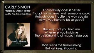 CARLY SIMON - Nobody Does It Better with lyrics