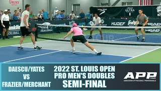 2022 St. Louis Pickleball Open Pro Men's Doubles: Frazier/Merchant VS Daescu/Yates