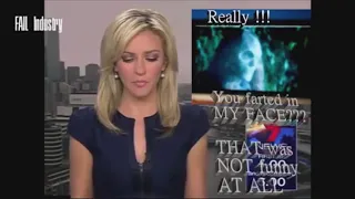 Journalist fart live on tv while breaking news