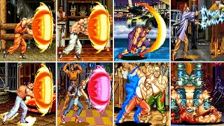 Art of Fighting 2 - All Taunt / Super and Desperation Moves 4K 60FPS