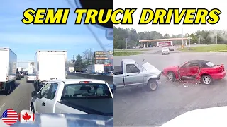 OMG Moments Caught By Semi Truck Drivers  - 1