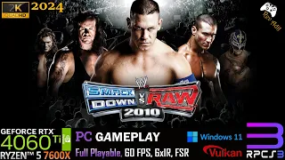 WWE SmackDown vs Raw 2010 PC Gameplay | RPCS3 | Full Playable | PS3 Emulator | 2k60FPS | 2024 Latest