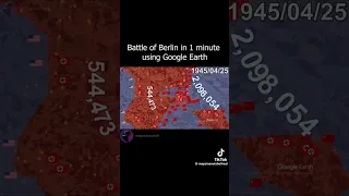 Battle of Berlin in 1minute using Google Earth  1945