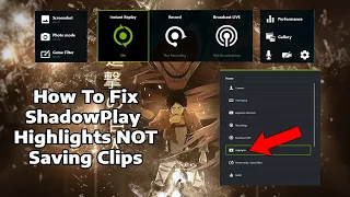 How to fix Shadowplay not Saving / Recording clips