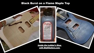 DIY Blackburst on a Maple Top Using Angelus Leather Dyes