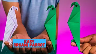 Super Easy Origami Parrot | How to make paper bird