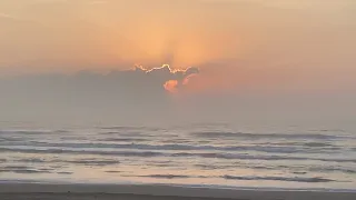 Awesome sunrise at the beach south padre island