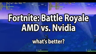 Fortnite: Battle Royale AMD vs. Nvidia. RX 550 vs. GT 1030, RX 560 vs. GTX 1050, RX 570 vs. GTX 1060