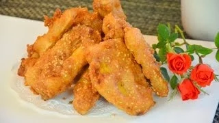 How to Make Thai Fried Bananas  กล้วยทอดแสนอร่อย