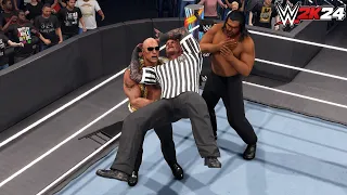 WWE 2k24 - WWE 2k24 - The Rock vs The Great Khali: Special Guest Referee Randy Orton|SummerSlam