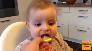 Подборка Дети пробуют лимон Babies Eating Lemons Compilation