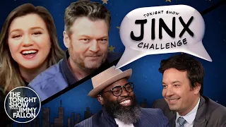 Jinx Challenge with Blake Shelton and Kelly Clarkson | The Tonight Show Starring Jimmy Fallon