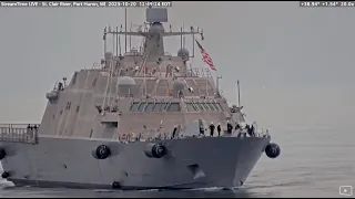 USS Marinette LCS 25 on the St Clair River