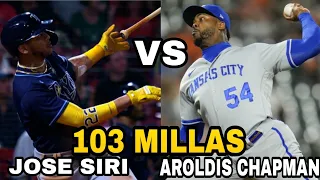 ASI FUE EL DUELO entre AROLDIS CHAPMAN y JOSE SIRI