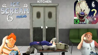 SECRET DOOR TO KITCHEN AND SECRET AREA IN ICE SCREAM 6