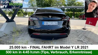 TESLA Model Y - Letzte Fahrt auf Langstrecke in REKORDZEIT!  Preis/Leistung UNSCHLAGBAR!