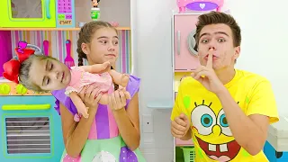 Nastya y Artem se convirtieron en muñecos.  Colección de historias misteriosas para niños