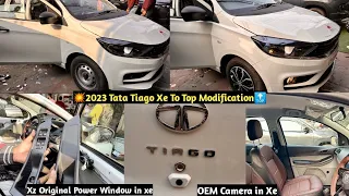 🌟 2023 Tata Tiago Xe to Xz Modification🔥 Tiago OEM Power Windows🔥 Tiago modified🔥 Tata tiago xe