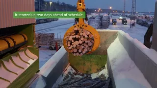 New Wood handling line at Stora Enso Kaukopää securing the wood chip supply for Imatra Mills