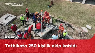 Deprem tatbikatı gerçeği aratmadı