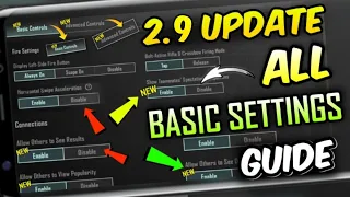 BGMI 2.7 ALL BASIC SETTINGS GUIDE / BGMI 2.7 UPDATE ALL NEW BASIC SETTINGS GUIDE / EXPLAIN IN HINDI