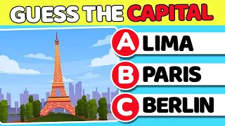 Guess 30 World Capitals 🌍🏰 - Part 1