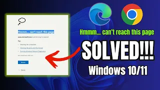 How to FIX "Hmmm can't reach this page took too long to respond" (Microsoft Edge & Google Chrome)