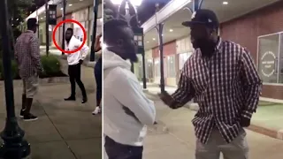 Unsigned Rapper catches 50 cent with no bodyguards