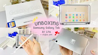 📦 Unboxing Samsung Galaxy Tab A7 Lite + Accesories | Indonesia