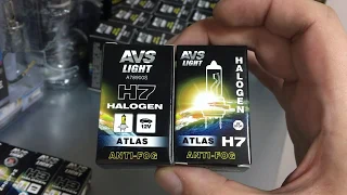Лампа галогенная AVS ATLAS ANTI-FOG / BOX желтый H7.12V.55W (1 шт.)